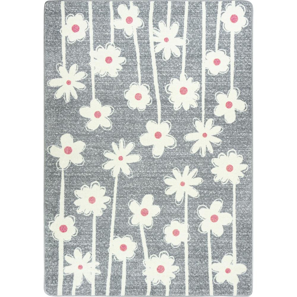 Big Blooms 3'10" x 5'4" area rug in color Cloudy. Picture 1
