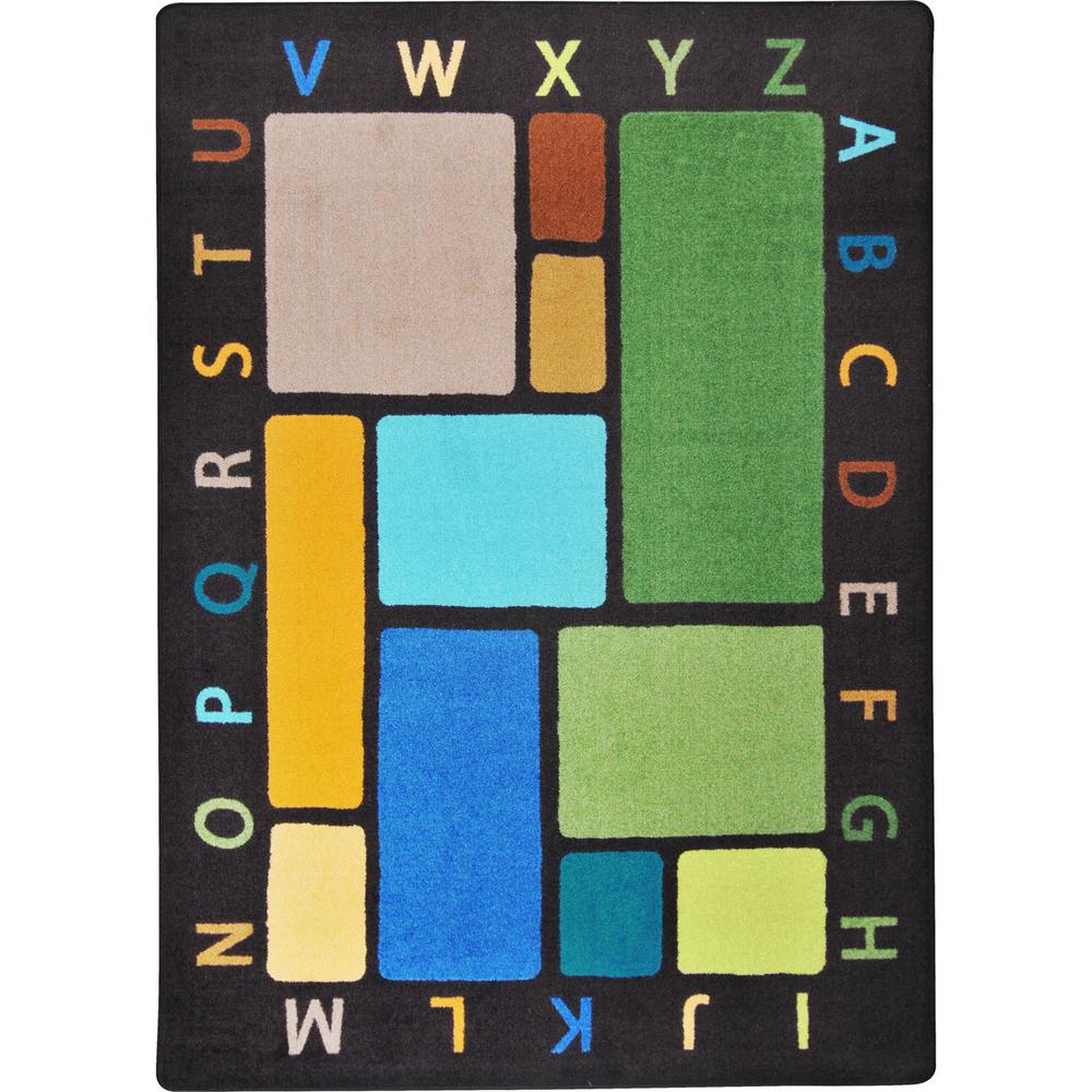 Kid Essentials - Early Childhood Building Blocks, 3'10" x 5'4", Earthtone. Picture 1