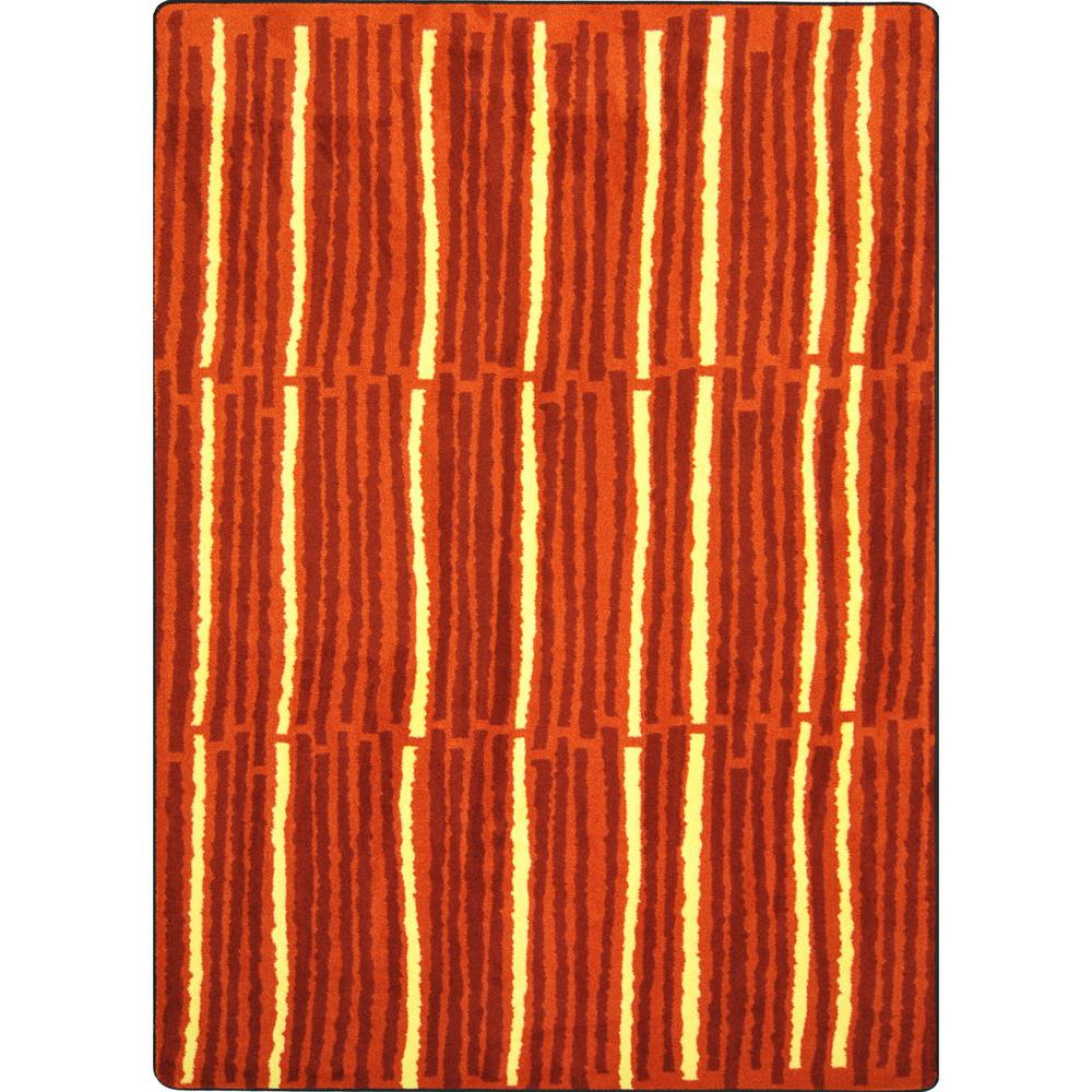 Joy Carpet Cascade Orange 3'10" x 5'4". Picture 1