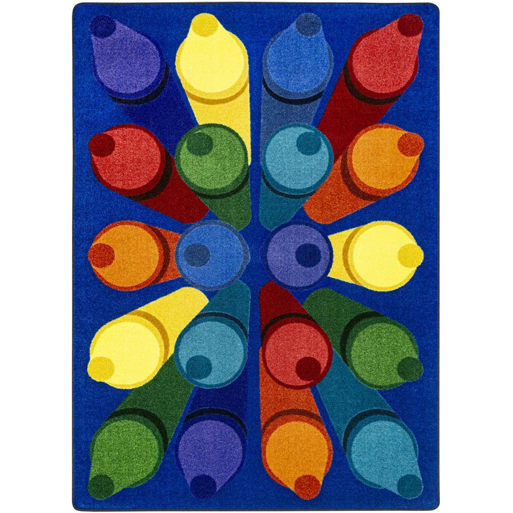 Colorific 5'4" x 7'8" area rug in color Multi. Picture 1