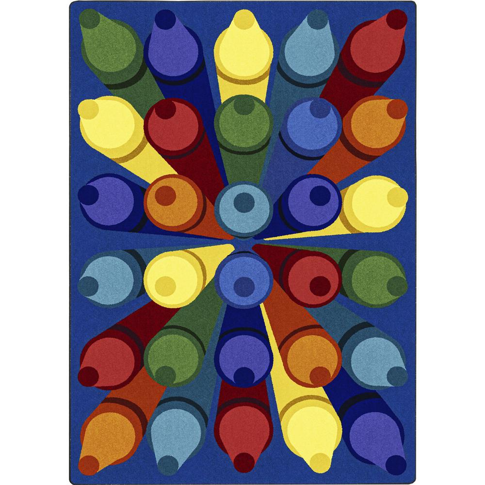 Colorific 7'8" x 10'9" area rug in color Multi. The main picture.