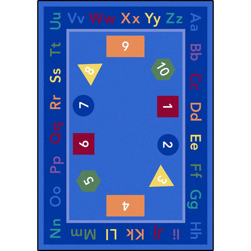 Fun-damentals 10'9" x 13'2" area rug in color Multi. Picture 1