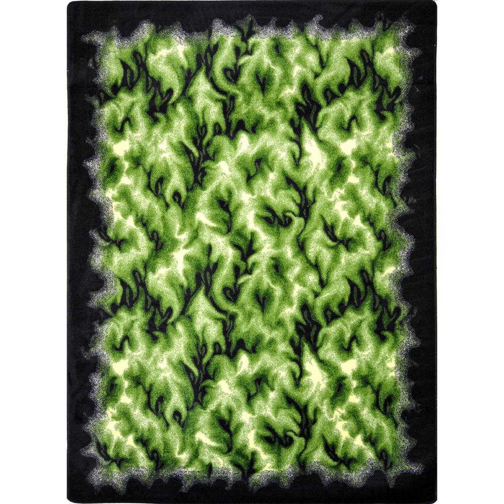 Joy Carpet Inferno Green 3'10" x 5'4". Picture 1
