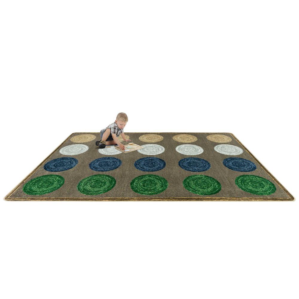 Mindful Seating 5'4" x 7'8" area rug in color Multi. Picture 2
