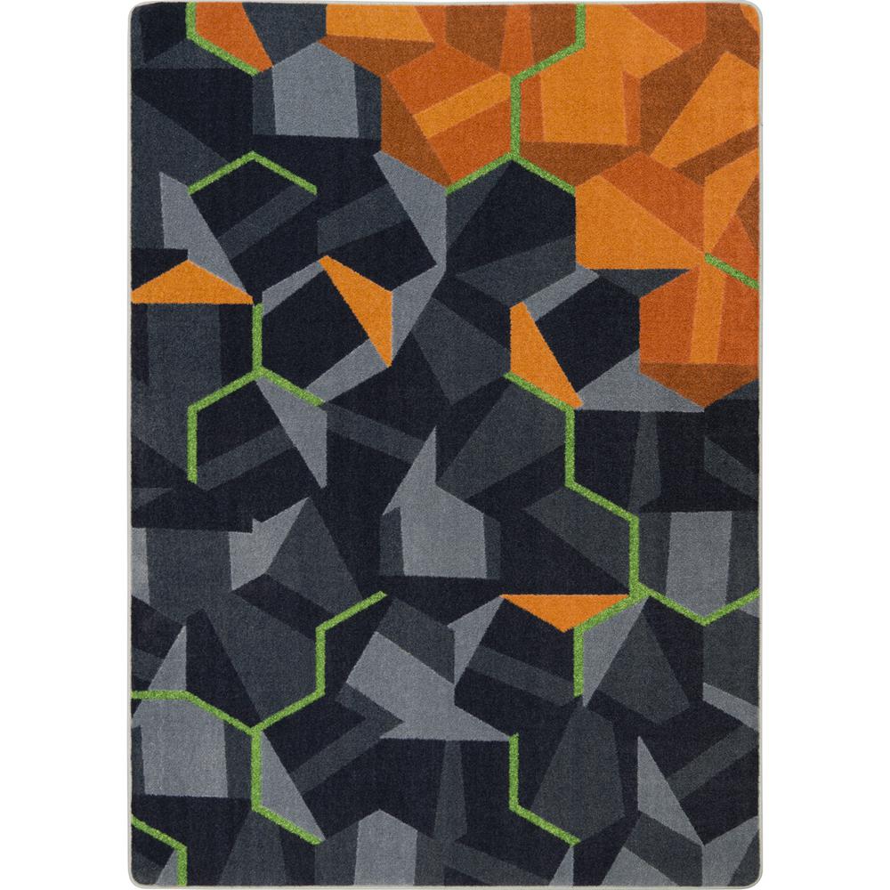 Stealth 3'10" x 5'4" area rug in color Tangerine. Picture 1