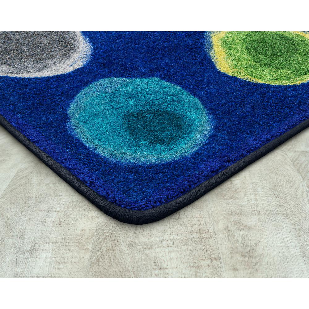 Watercolor Spots 5'4" x 7'8" area rug in color Marine. Picture 2
