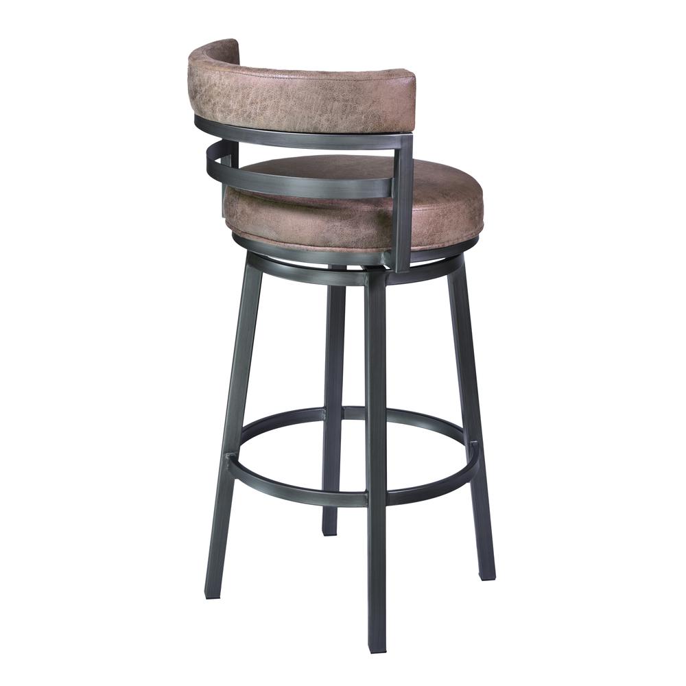 Titana 26" Barstool in Mineral finish with Bandero Tobacco upholstery. Picture 1