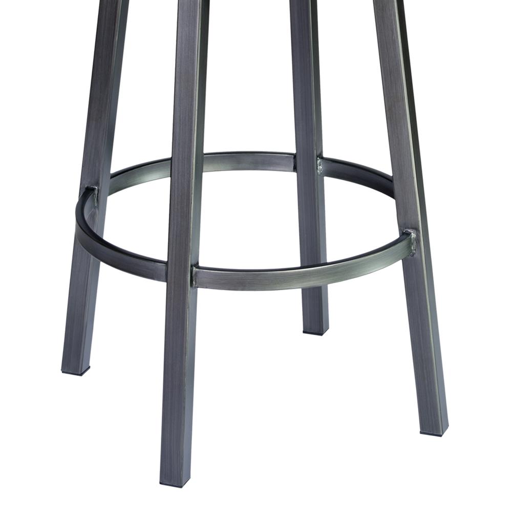 Titana 26" Barstool in Mineral finish with Bandero Tobacco upholstery. Picture 3