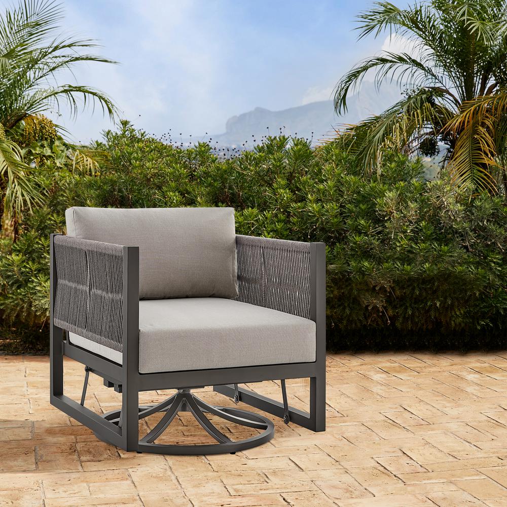 Cuffay Outdoor Patio Swivel Glider Lounge Chair. Picture 9