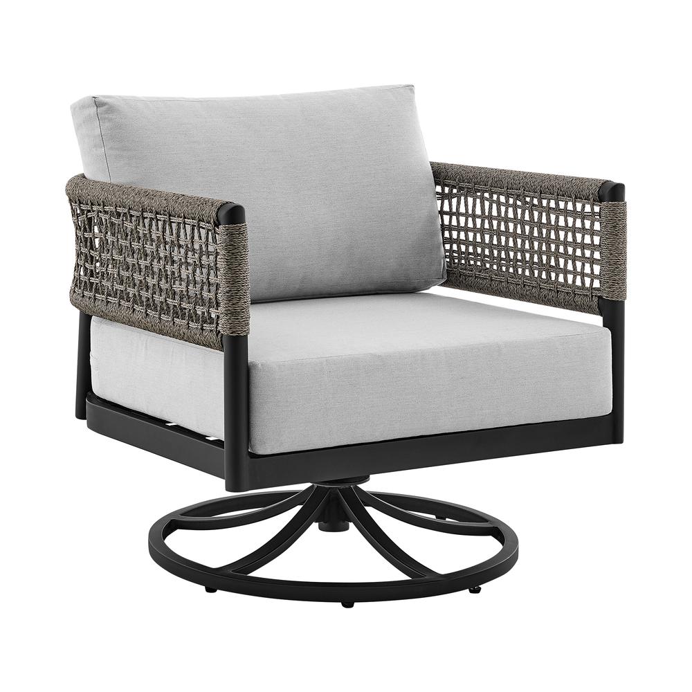Felicia and Argiope 3 Piece Patio Outdoor Swivel Seating Set. Picture 1