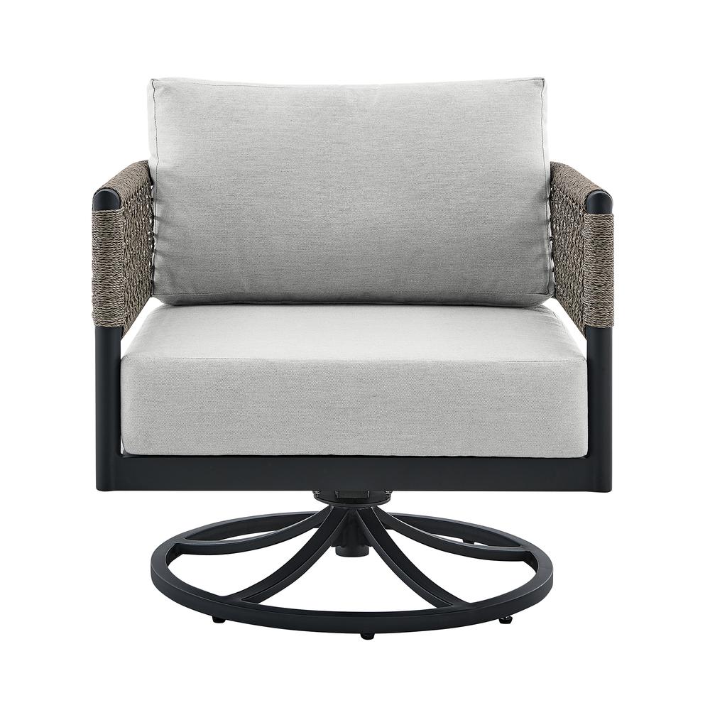 Felicia and Argiope 3 Piece Patio Outdoor Swivel Seating Set. Picture 2