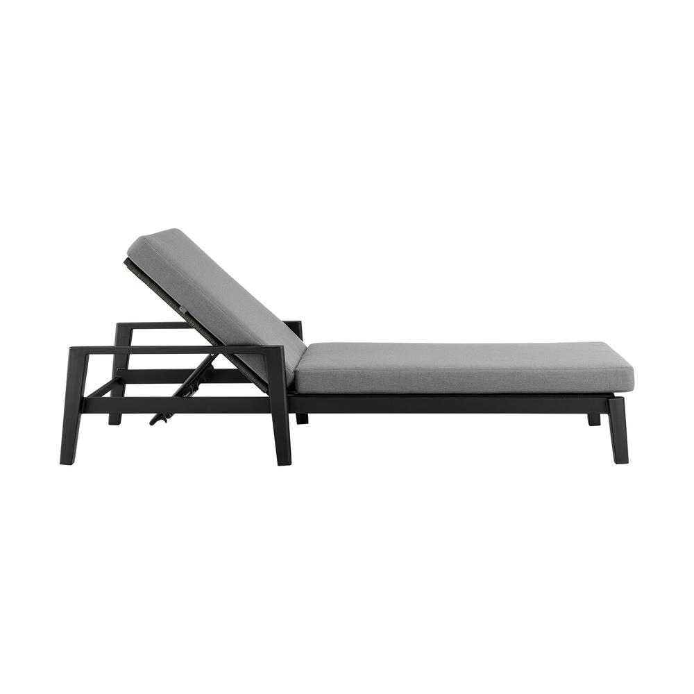 Grand Outdoor Patio Adjustable Chaise Lounge Chair. Picture 2