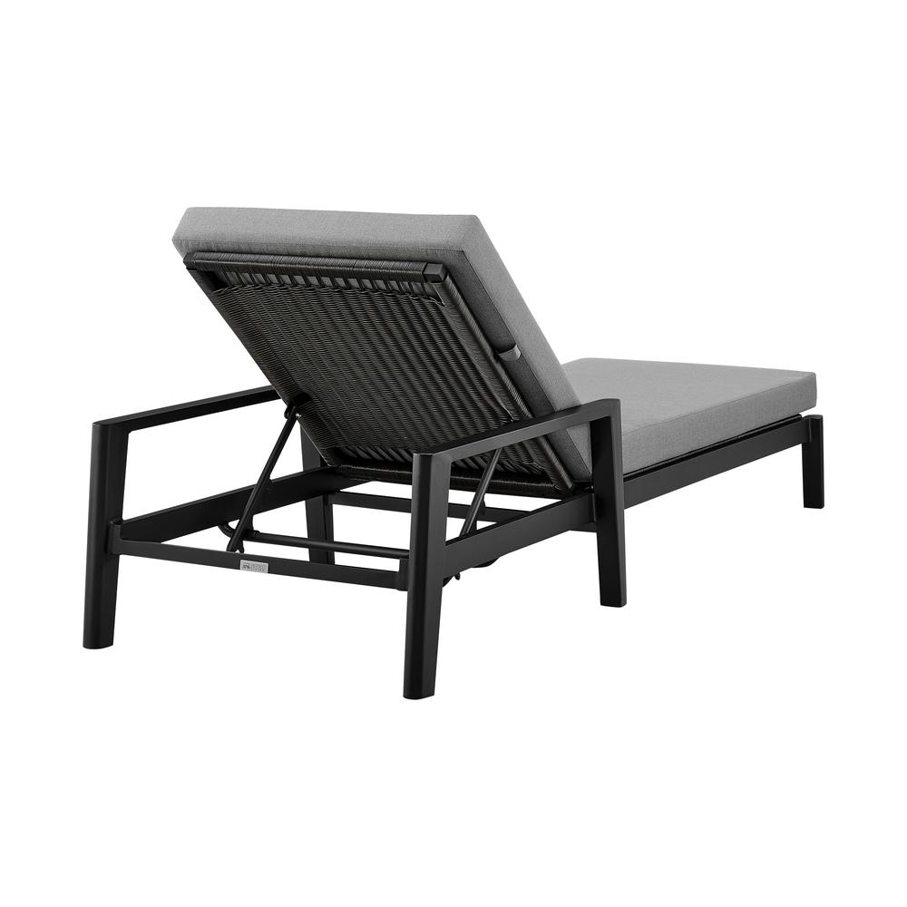Grand Outdoor Patio Adjustable Chaise Lounge Chair. Picture 3