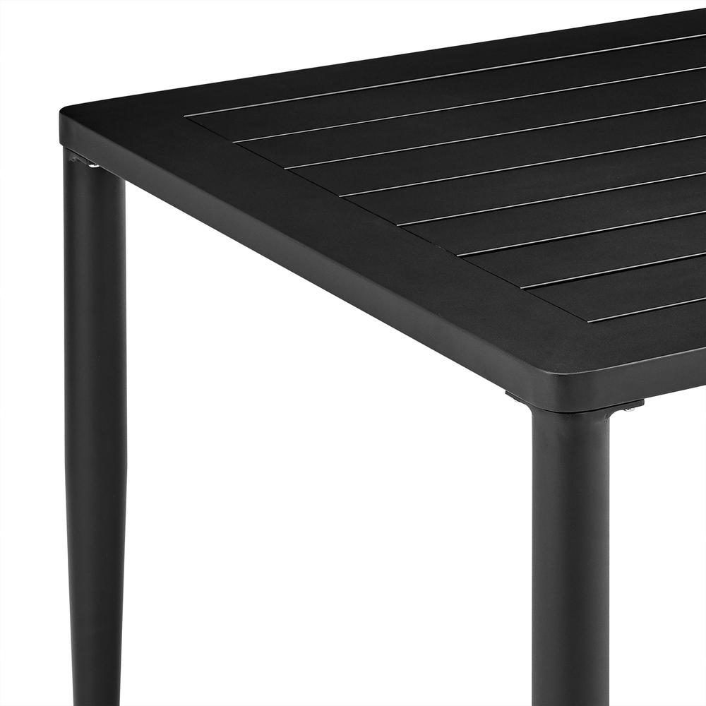 Beowulf Outdoor Patio Dining Table in Aluminum. Picture 3