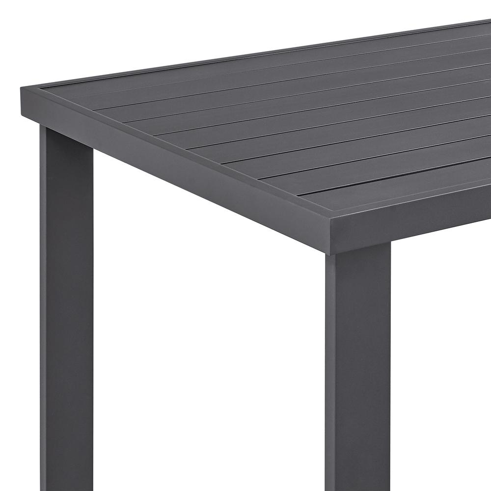 Argiope Outdoor Patio Bar Height Dining Table in Aluminum. Picture 2