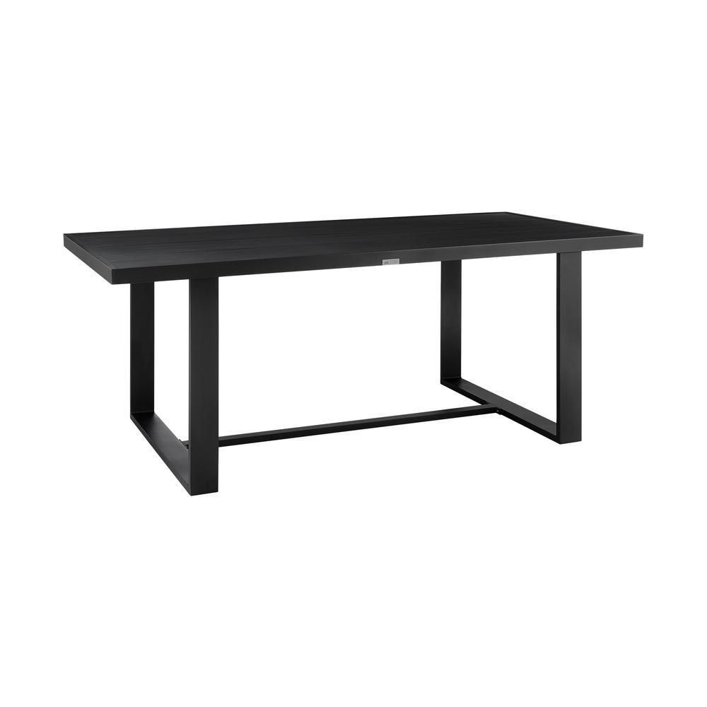 Felicia Outdoor Patio Dining Table in Aluminum. Picture 1