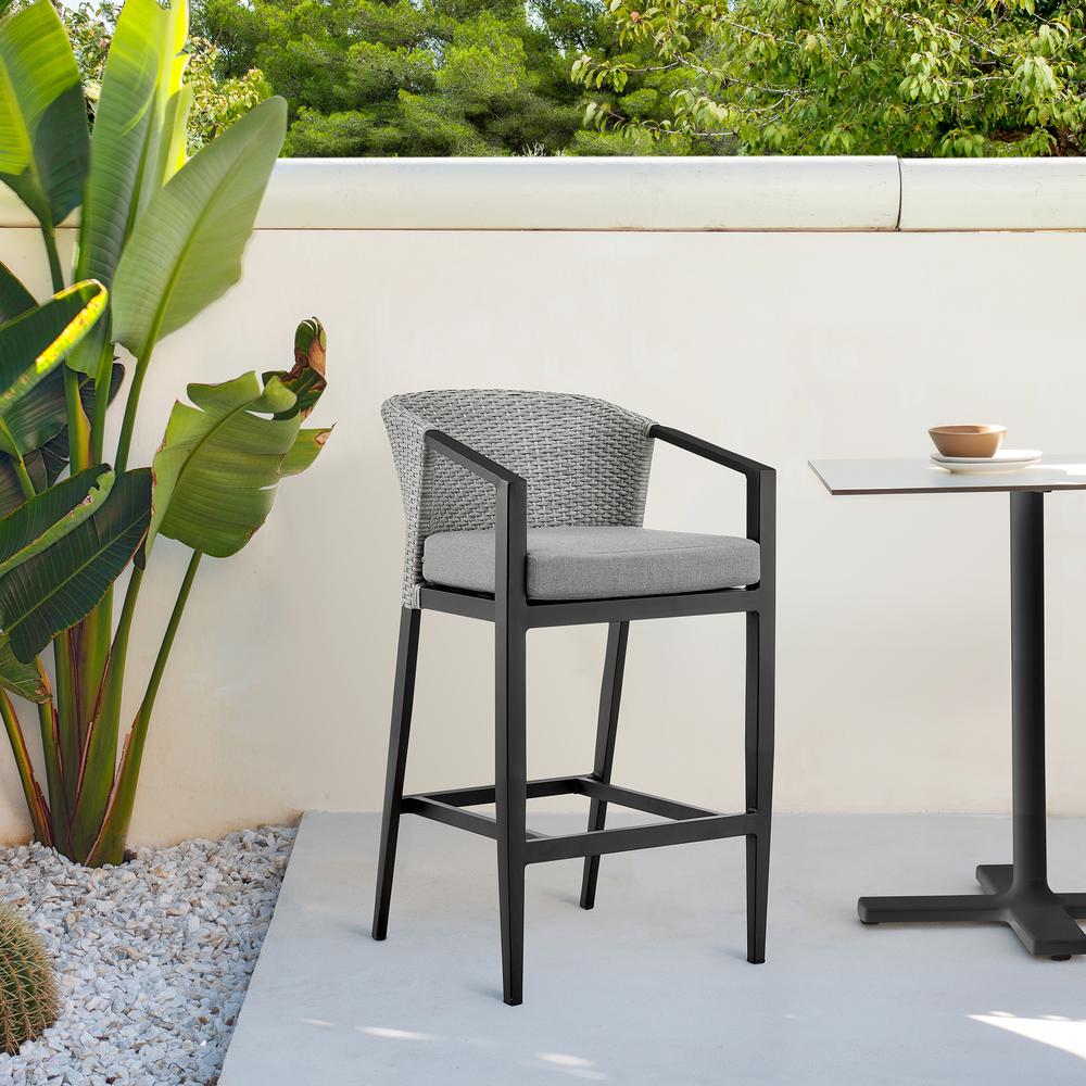 Aileen Outdoor Patio Counter Height Bar Stool. Picture 9
