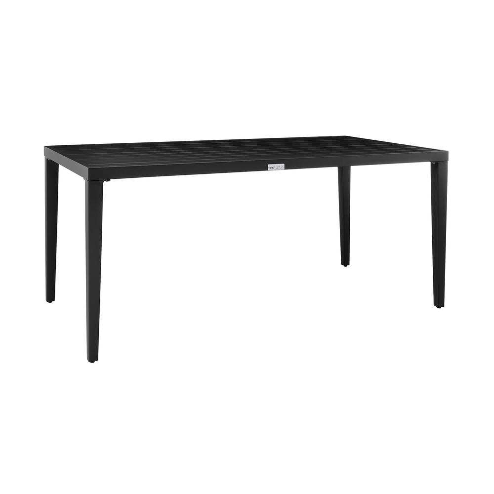 Aileen Outdoor Patio Dining Table in Aluminum. Picture 1