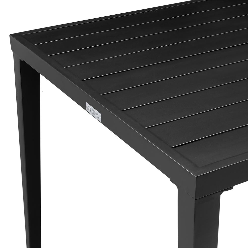 Aileen Outdoor Patio Dining Table in Aluminum. Picture 2