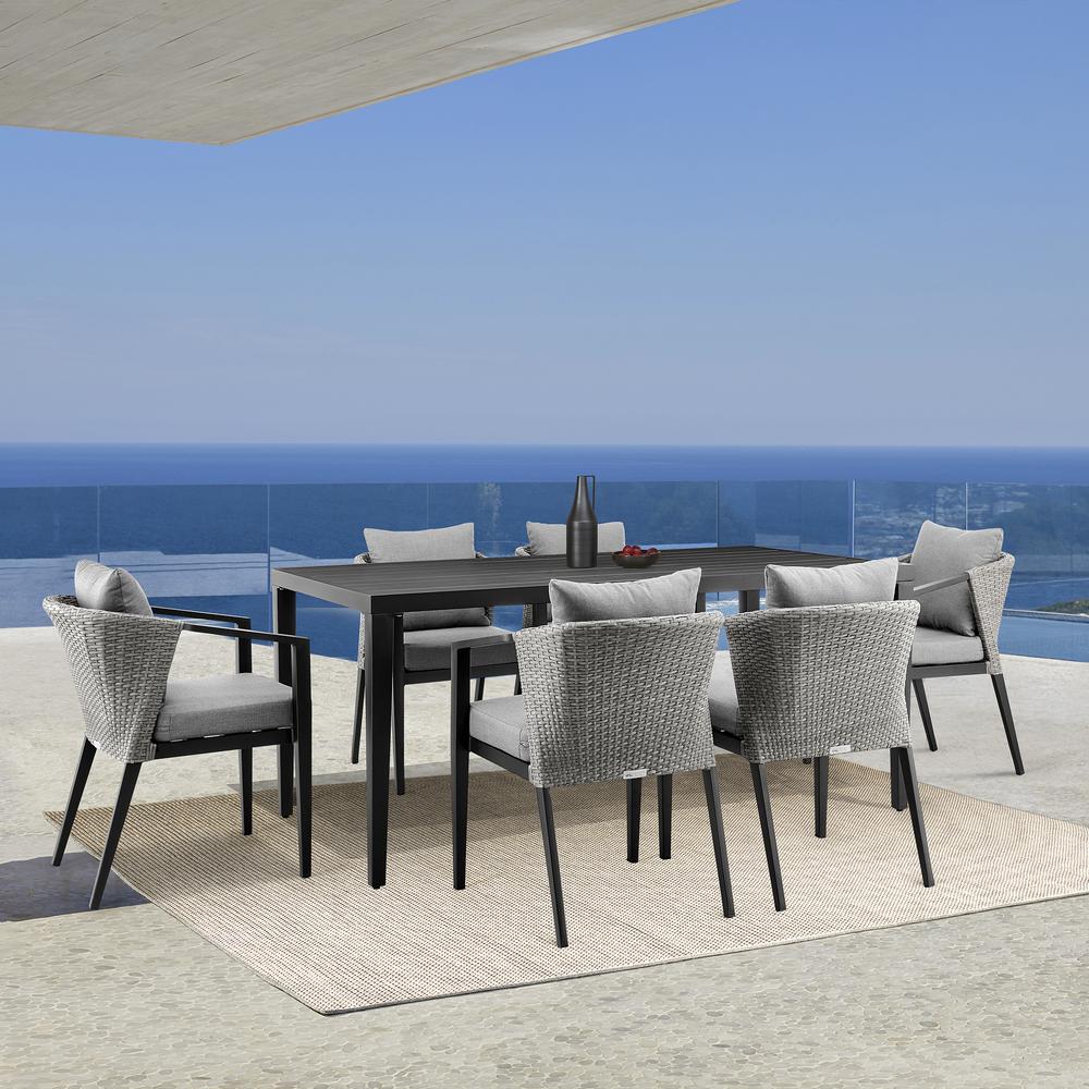 Aileen Outdoor Patio 7-Piece Dining Table Set. Picture 9