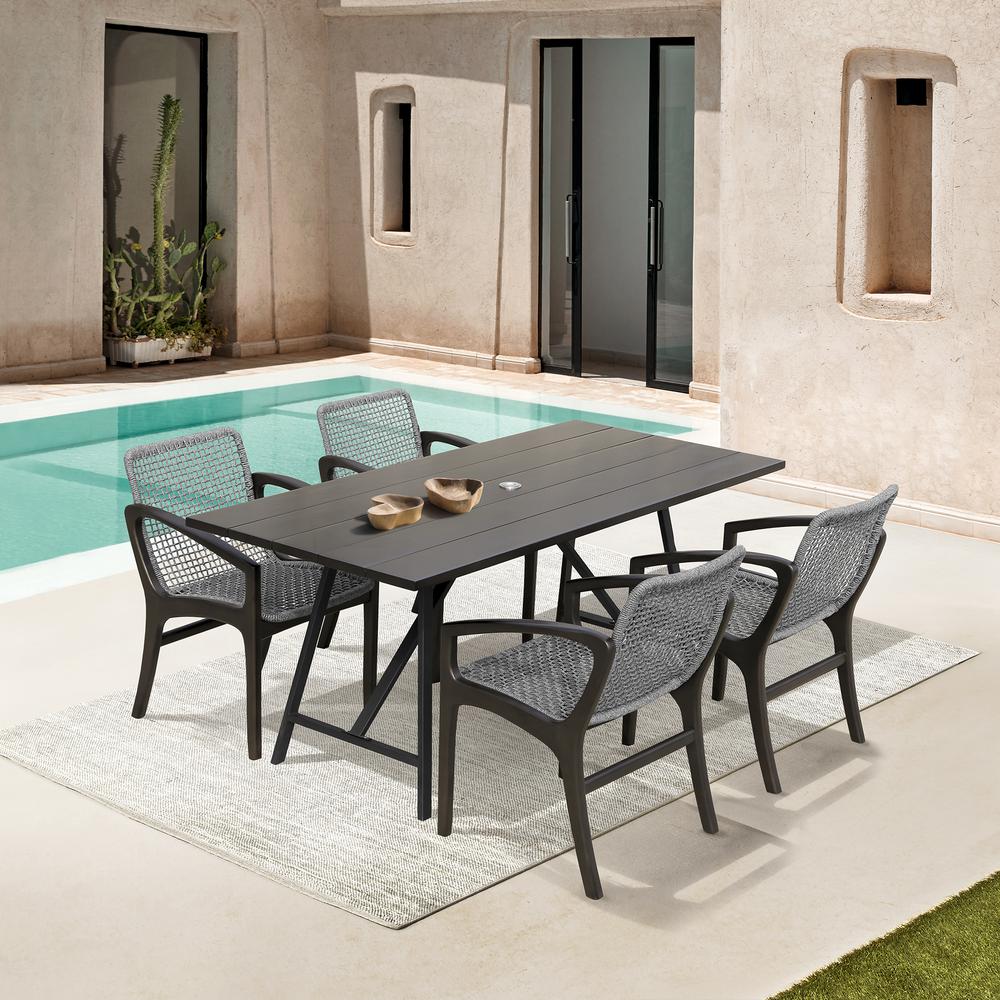 Koala and Brighton 5 Piece Outdoor Patio Dining Set. Picture 10