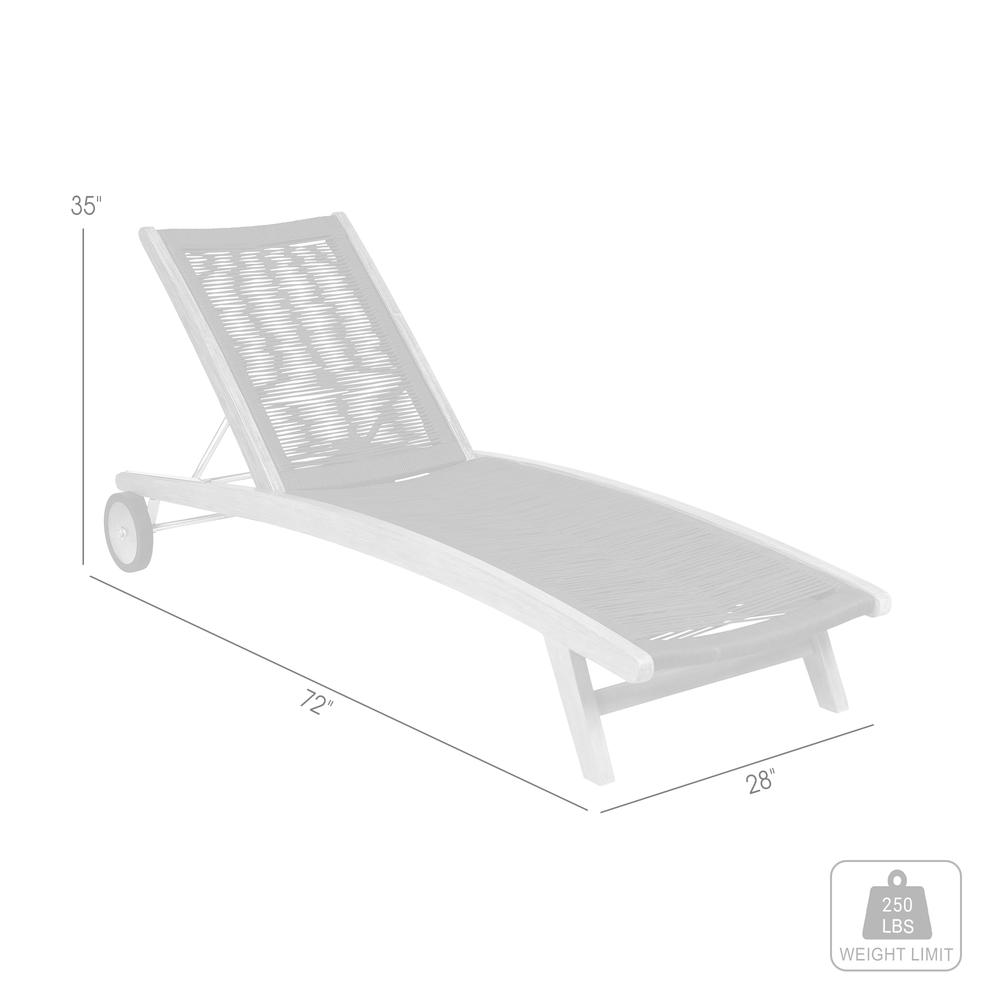 Chateau Outdoor Patio Adjustable Chaise Lounge Chair. Picture 8