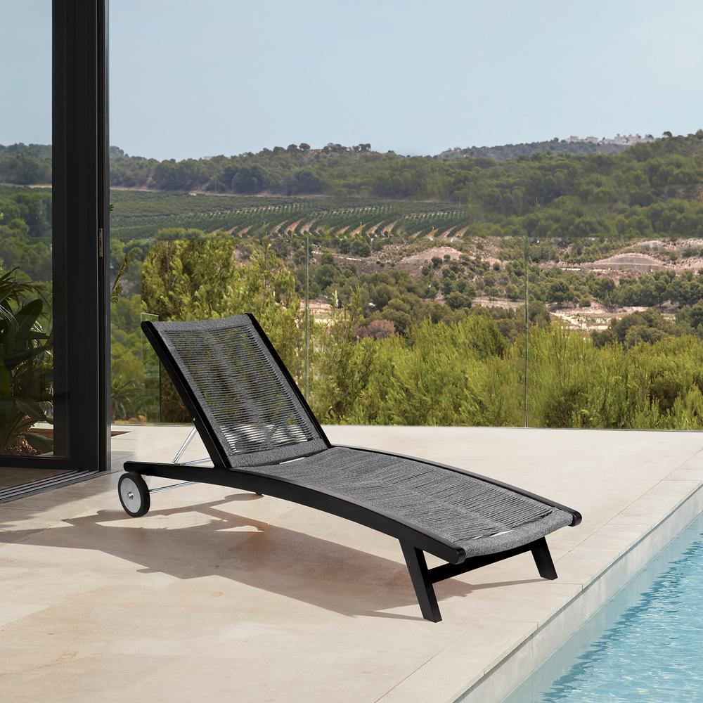 Chateau Outdoor Patio Adjustable Chaise Lounge Chair. Picture 9