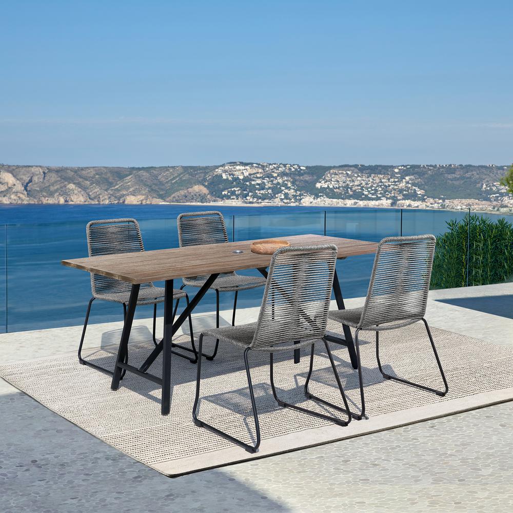 Koala and Shasta 5 Piece Outdoor Patio Dining Set. Picture 10