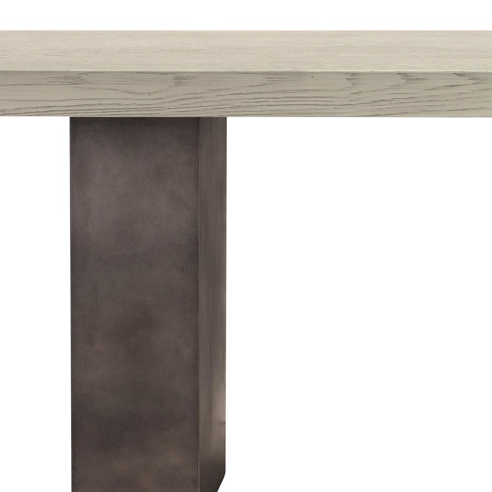 Abbey Concrete and Grey Oak Wood Coffee Table. Picture 2