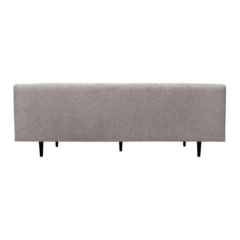 Annabelle 80" Gray Fabric Sofa with Black Wood Legs. Picture 4
