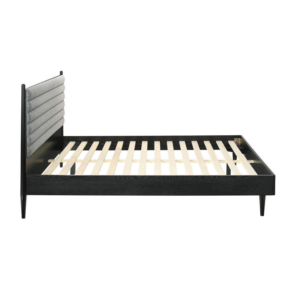 Artemio King Platform Wood Bed Frame in Black Finish. Picture 4