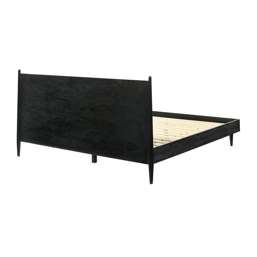 Artemio King Platform Wood Bed Frame in Black Finish. Picture 5