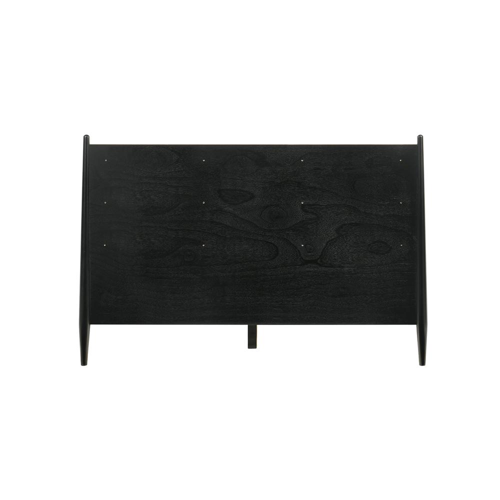Artemio Queen Platform Wood Bed Frame in Black Finish. Picture 6
