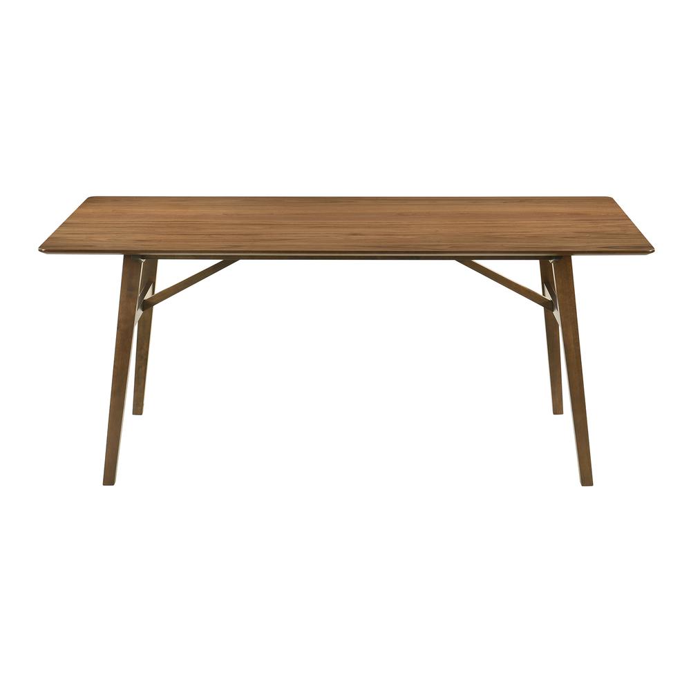 Channell Wood Dining Table in Walnut Finish. Picture 2