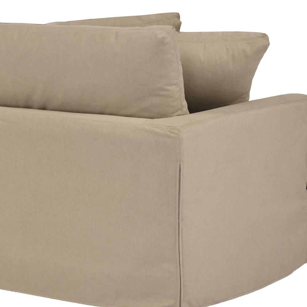Ciara 93" Upholstered Sofa in Sahara Brown. Picture 6
