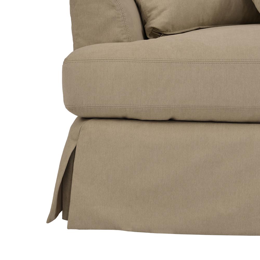 Ciara 93" Upholstered Sofa in Sahara Brown. Picture 7