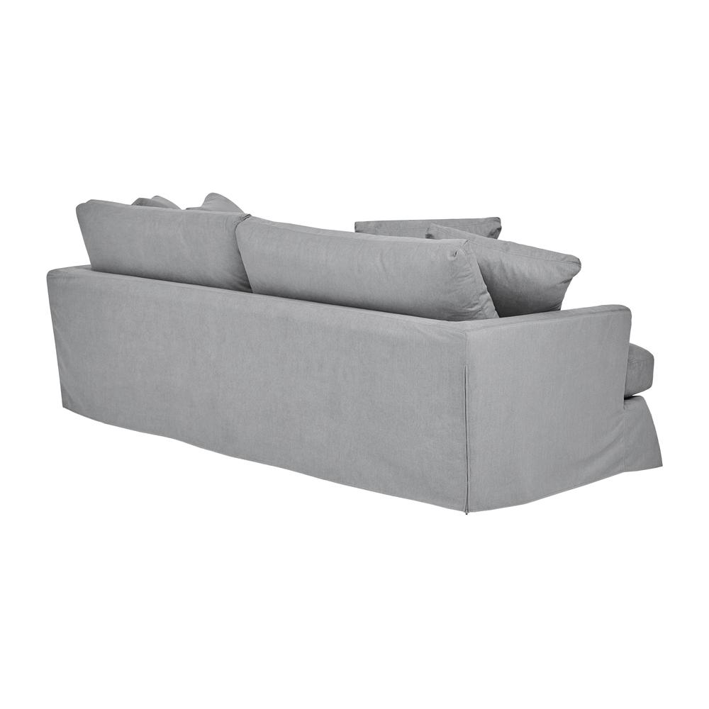 Ciara 93" Upholstered Sofa in Slate Gray. Picture 3