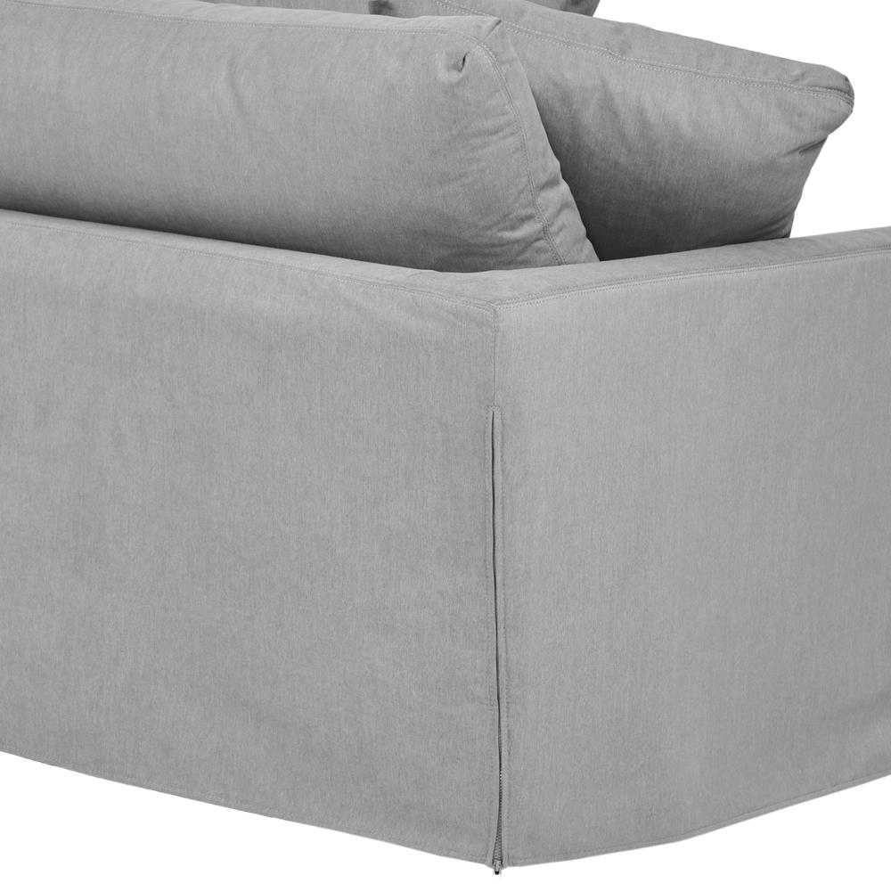 Ciara 93" Upholstered Sofa in Slate Gray. Picture 6