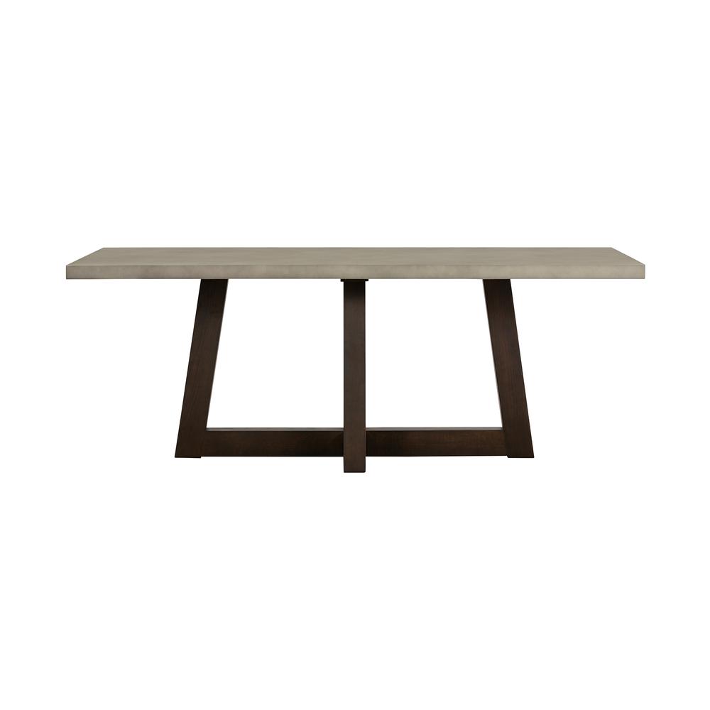 Elodie Grey Concrete and Dark Grey Oak Rectangle Dining Table. Picture 2