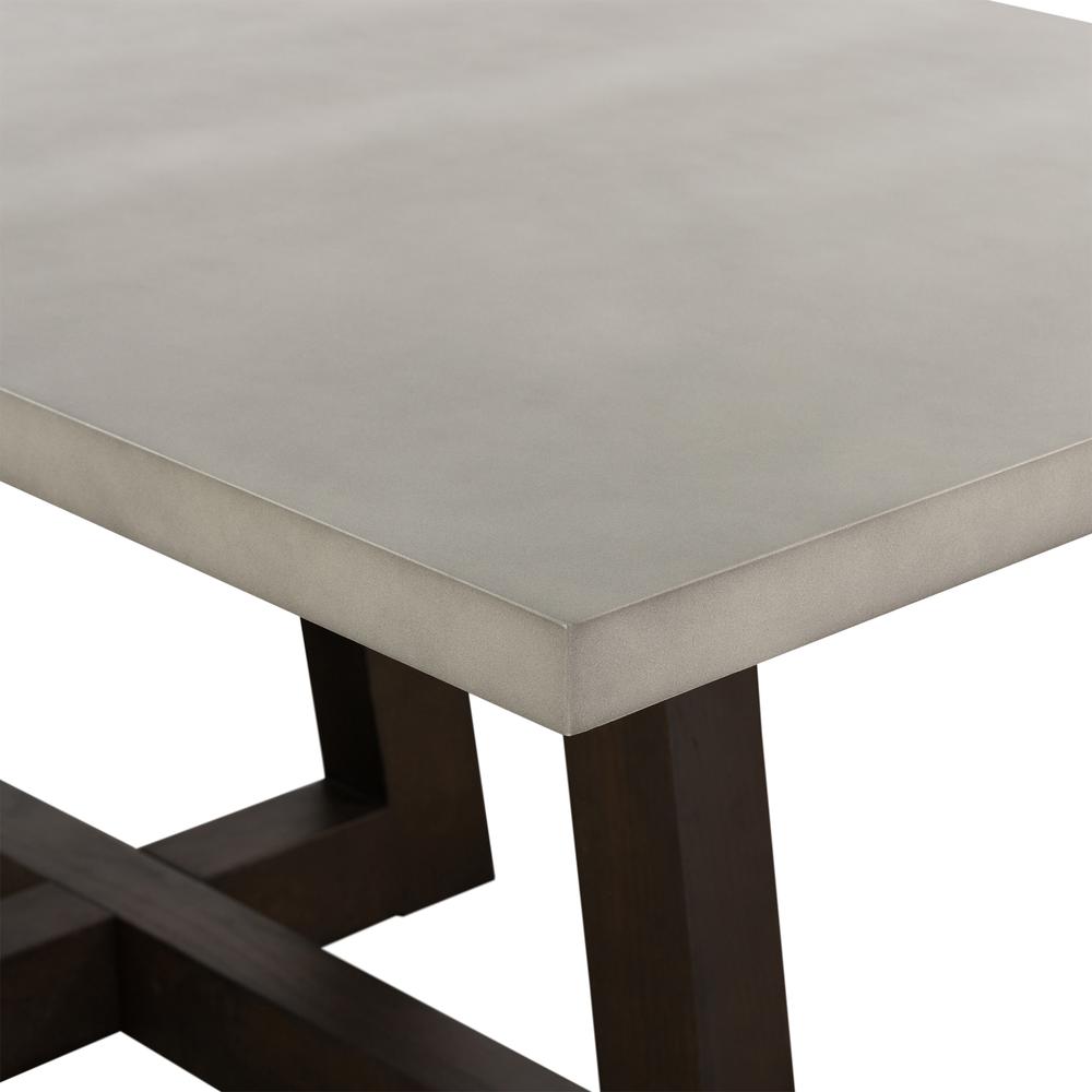 Elodie Grey Concrete and Dark Grey Oak Rectangle Dining Table. Picture 4