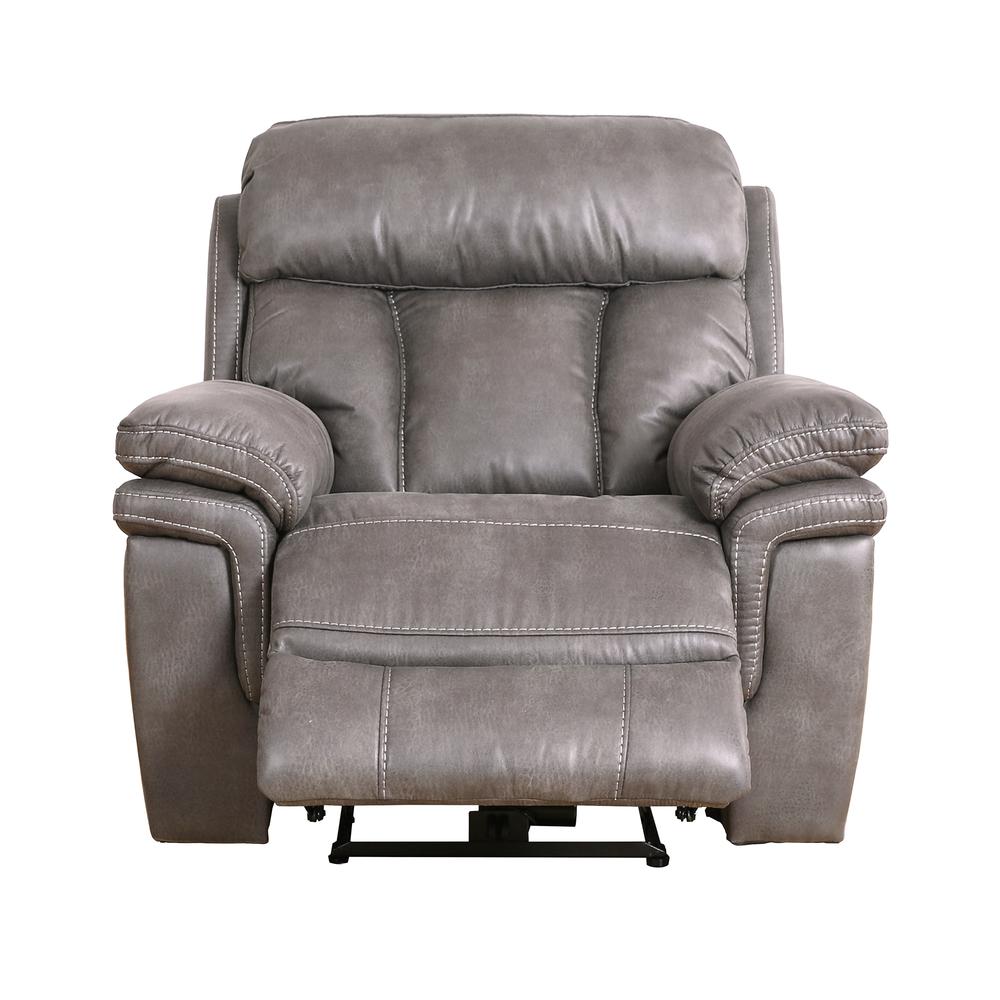 Estelle Power Recliner Chair in Gunmetal Fabric. Picture 2