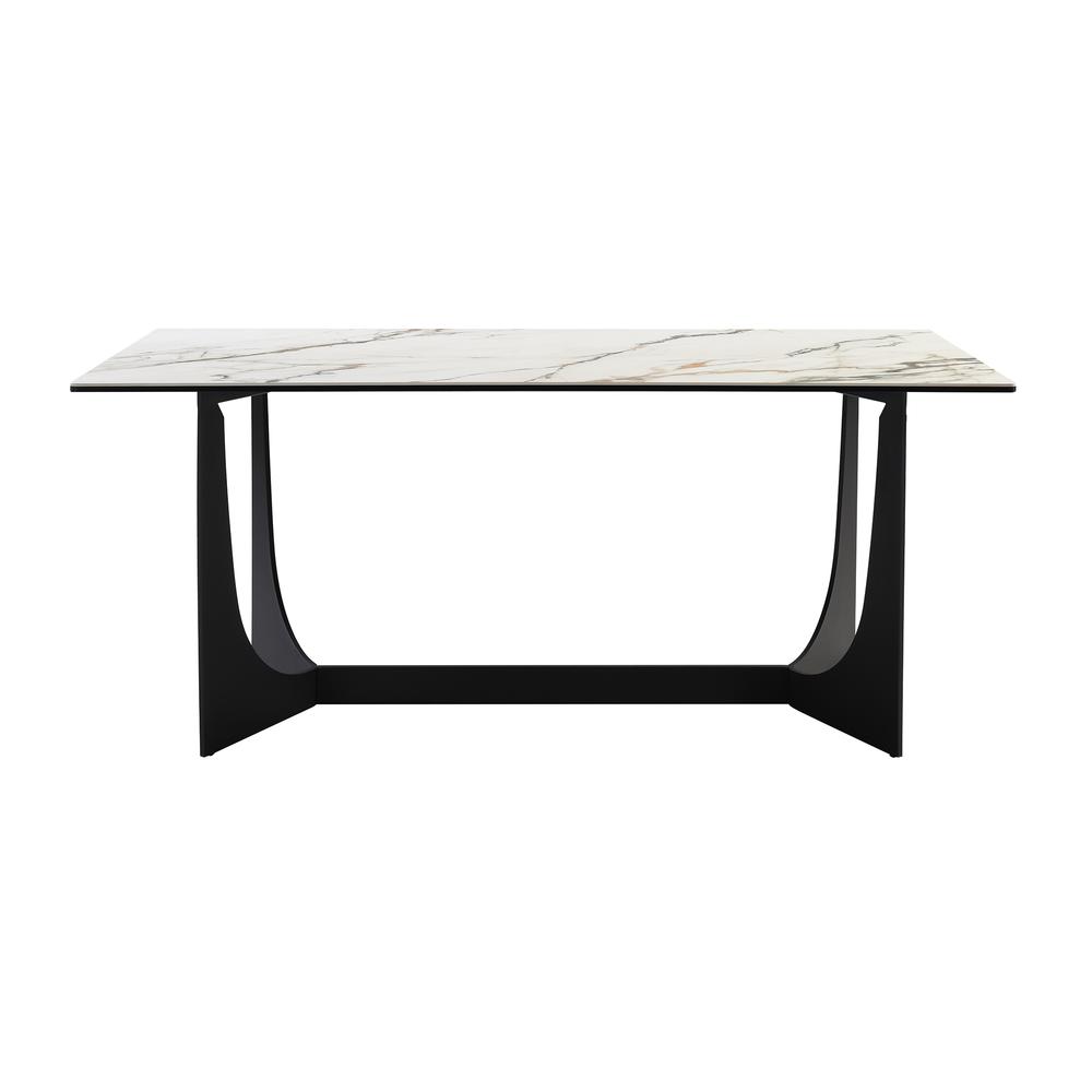Esme Dining Table in Stone and Metal. Picture 2