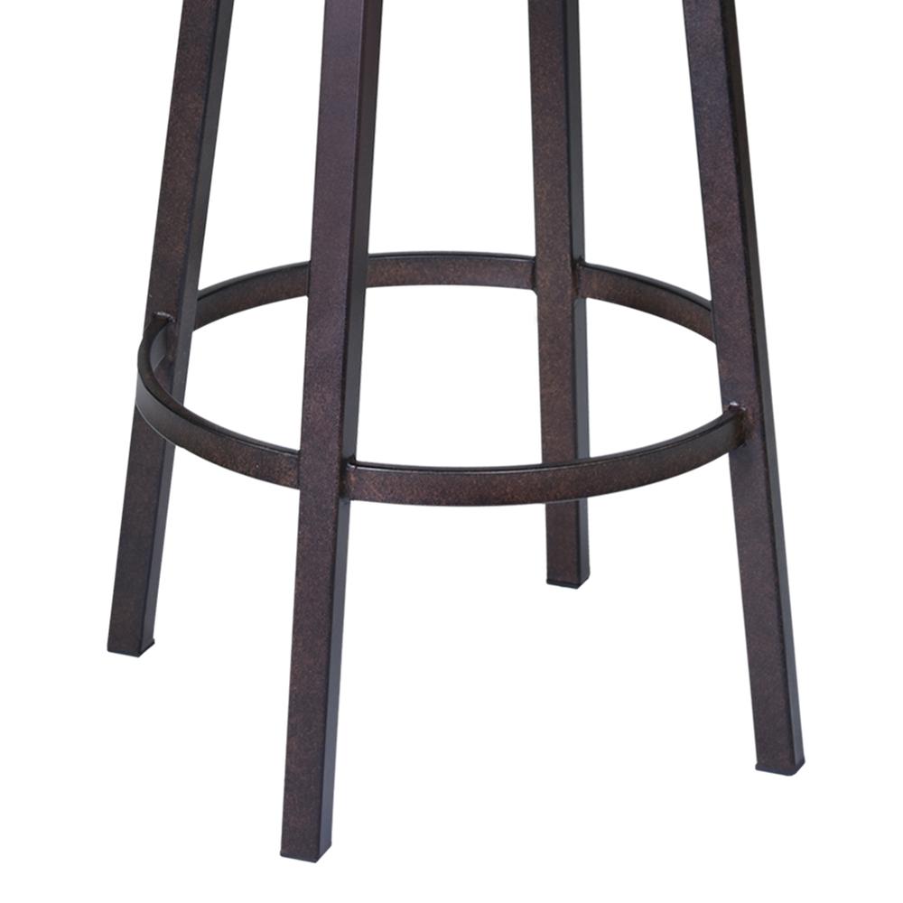 30" Barstool in Auburn Bay finish with Brown Pu upholstery. Picture 4