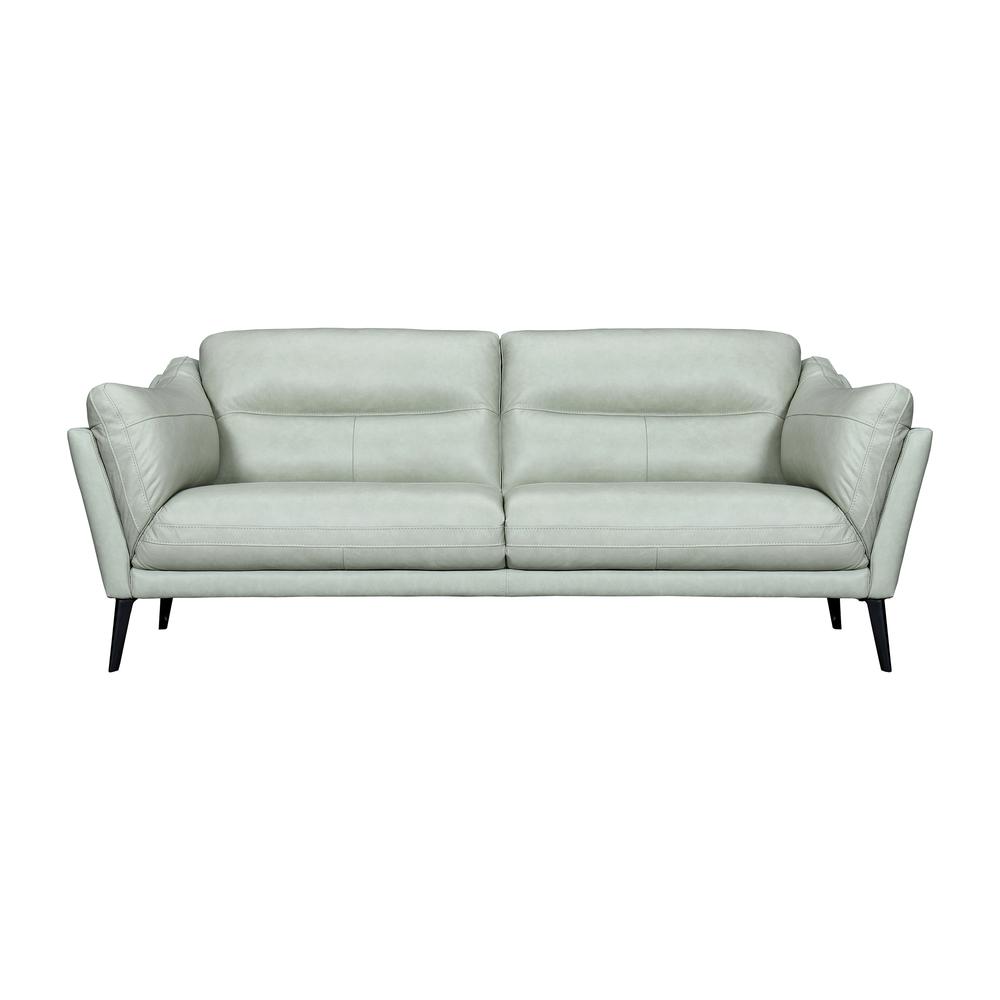 Franz Mint Leather Sofa. Picture 1