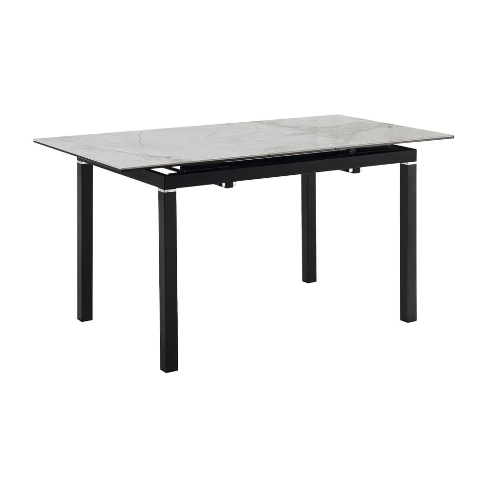 Giana Extendable Dining Table in Stone and Metal. Picture 1
