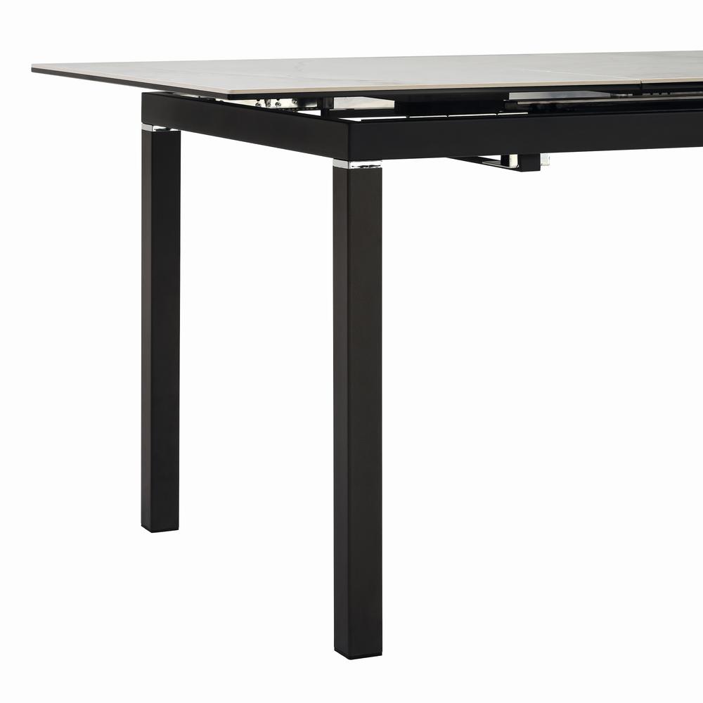 Giana Extendable Dining Table in Stone and Metal. Picture 5