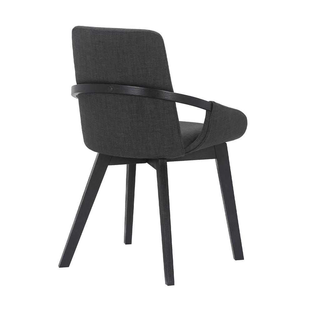 Greisen Modern Wood Dining Room Chair in BLACK. Picture 3