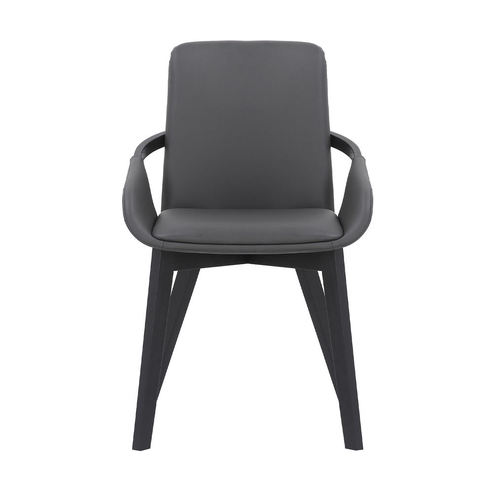 Greisen Modern Wood Dining Room Chair, BLACK. Picture 1