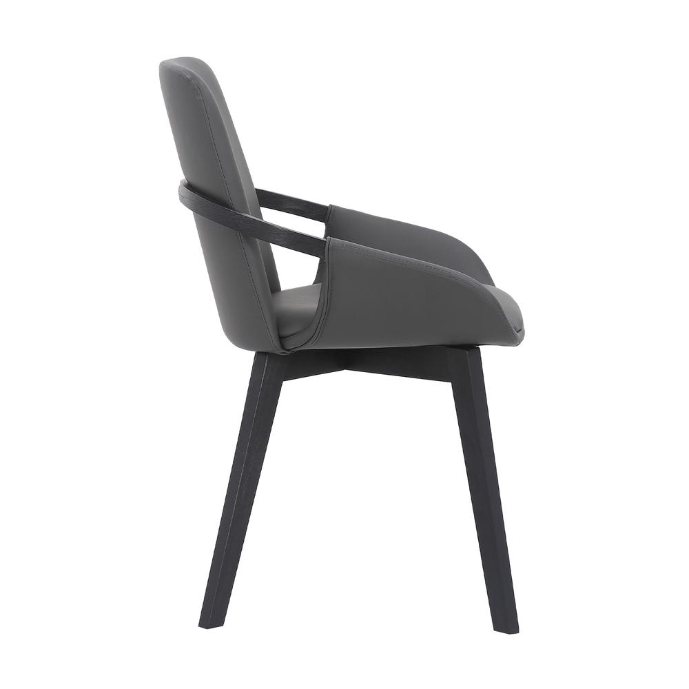 Greisen Modern Wood Dining Room Chair, BLACK. Picture 2