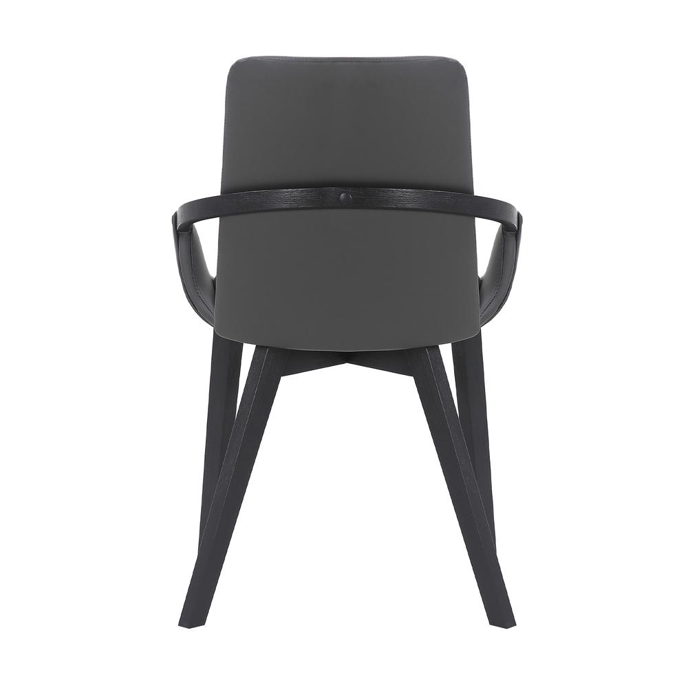 Greisen Modern Wood Dining Room Chair, BLACK. Picture 4